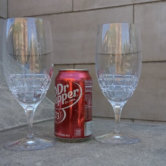 Waterford Marquis Harper Iced Crystal Tea Pair Glasses (2) 7.875" - Picture 10 of 10